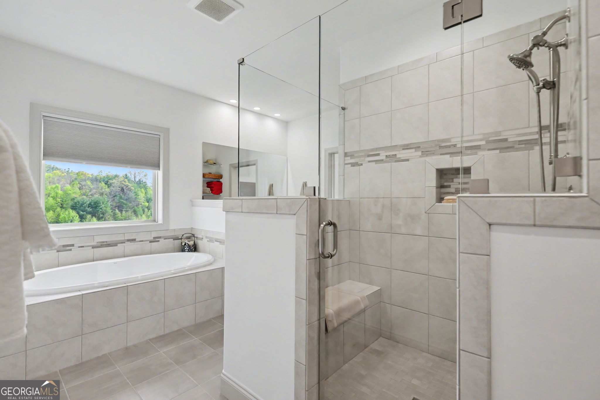 100 Deacons Way Franklin, NC 28734 - Photo 24 of 53 a bathroom with a sink a toilet and shower