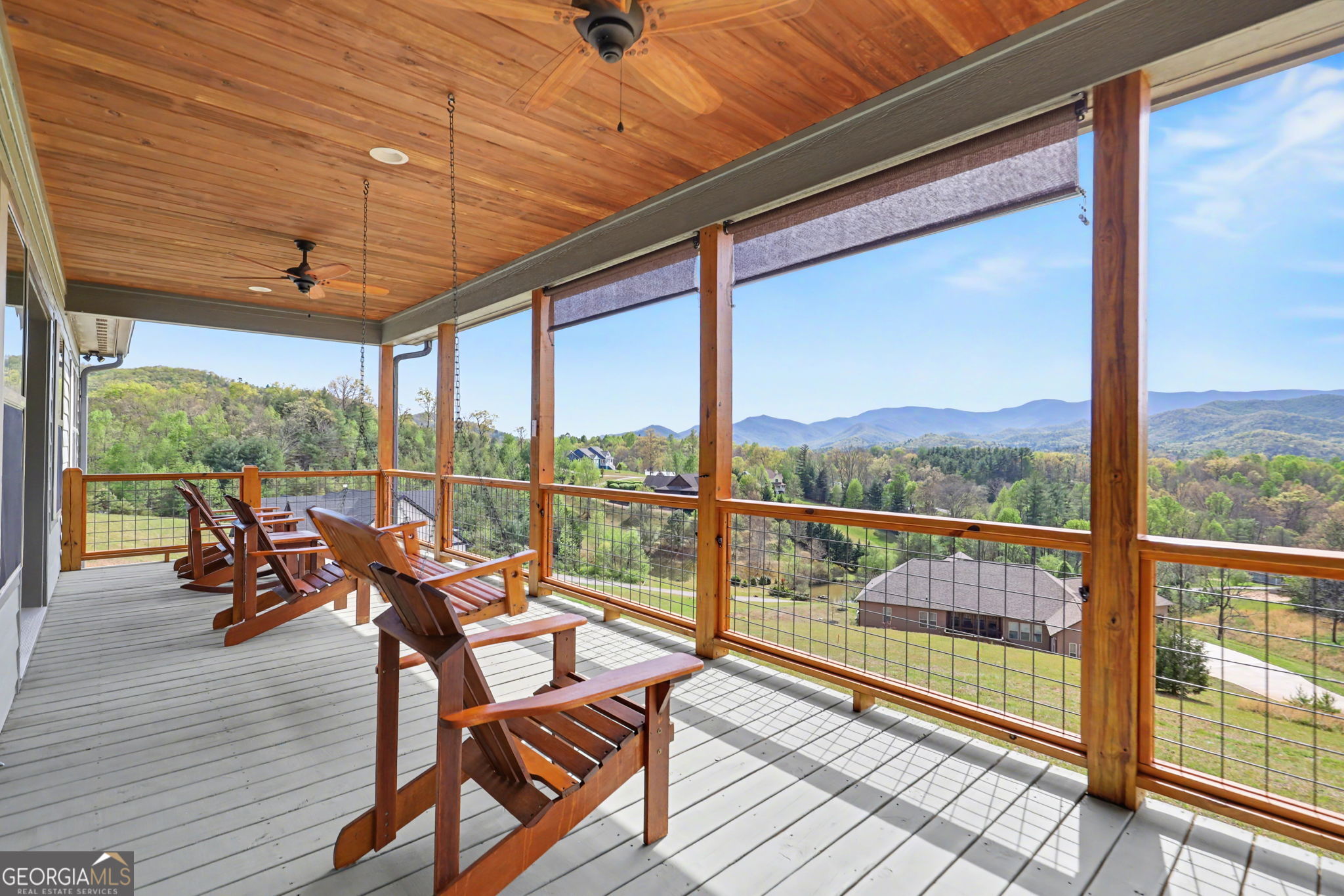 100 Deacons Way Franklin, NC 28734 - Photo 6 of 53 a view of a balcony with furniture