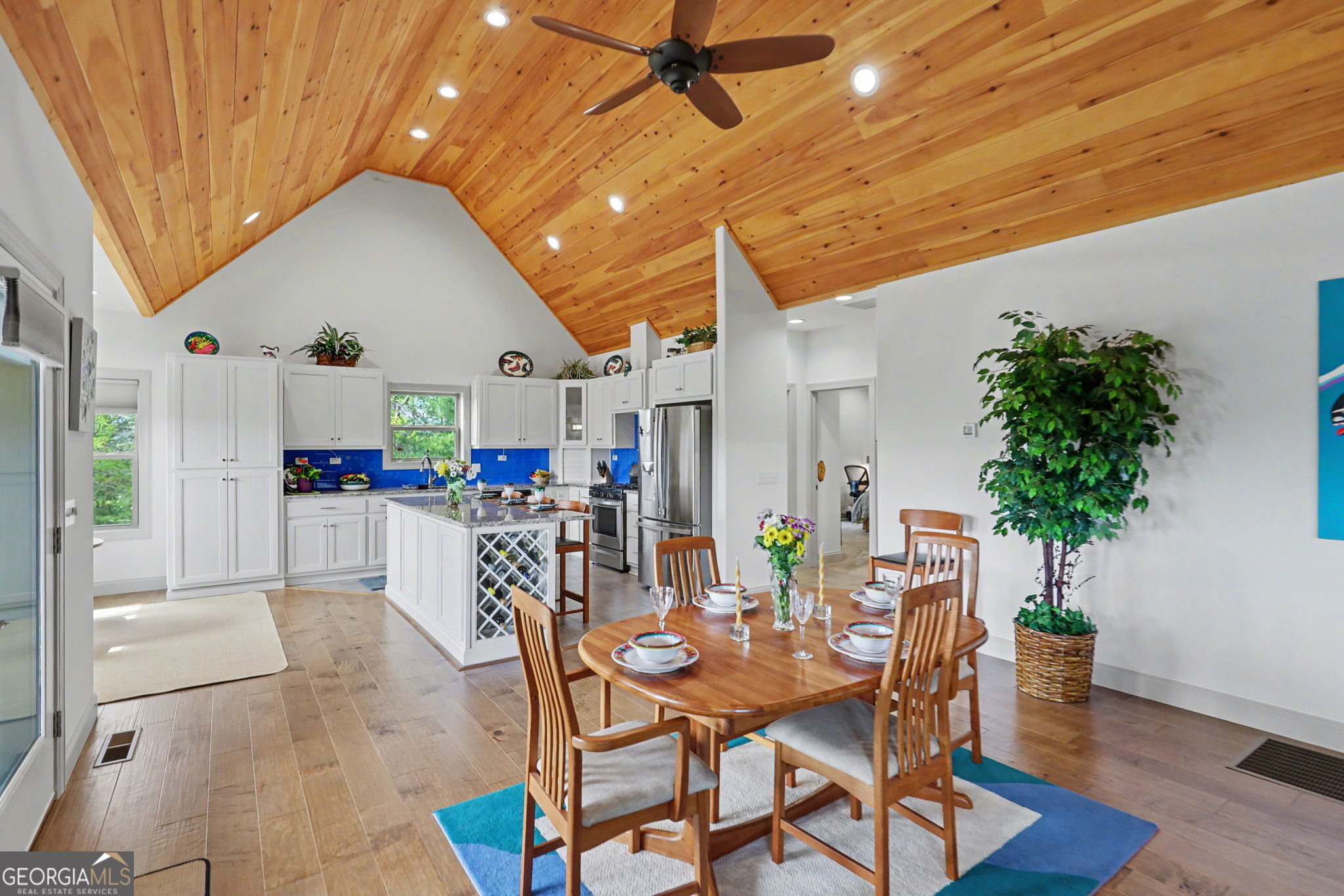 100 Deacons Way Franklin, NC 28734 - Photo 9 of 53 a dining room with furniture and wooden floor