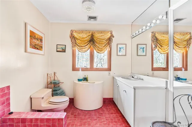 a living room with a couch and a table