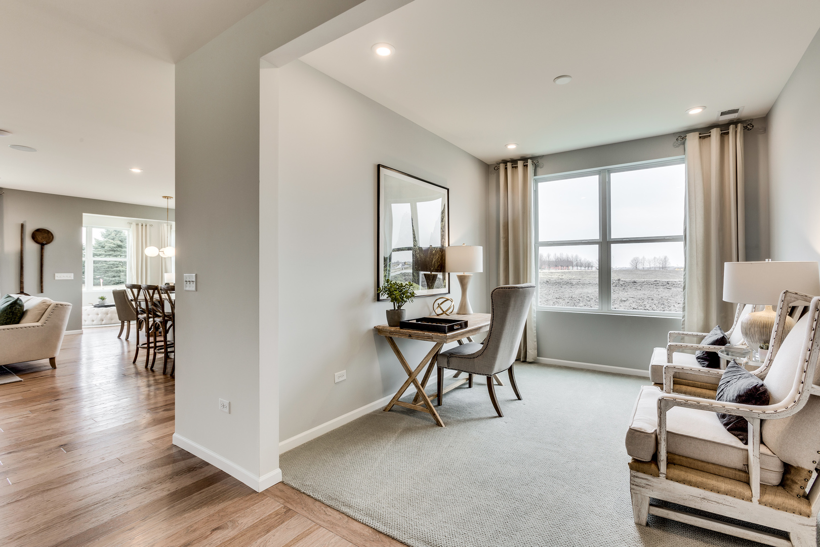 825 Spring Drive Lindenhurst, IL 60046 - Photo 20 of 29 a workspace with wooden floor