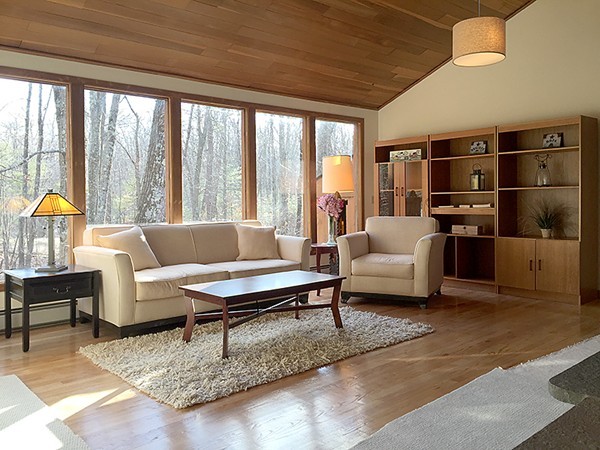 318 Stow Road Harvard, MA 01451 - Photo 14 of 16 a living room with furniture and a open kitchen view
