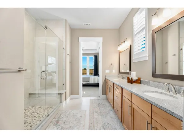 a view of a dining area with furniture and wooden floor