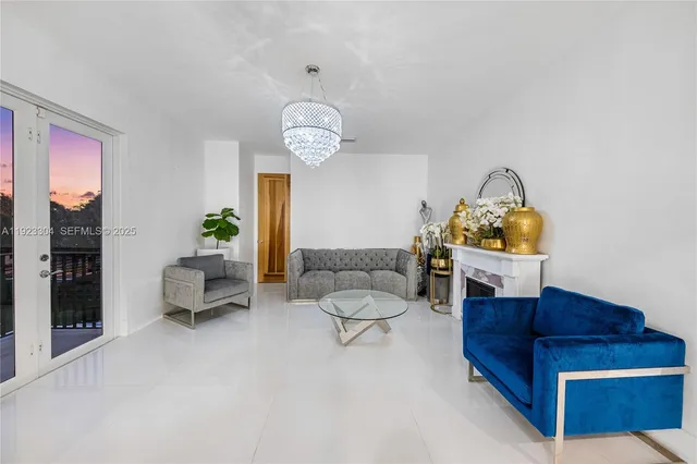 a front view of a house with garden and trees