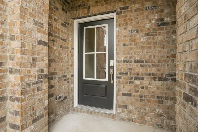 a bathroom with a window