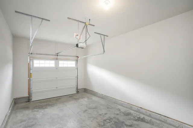 a view of a room with an empty space