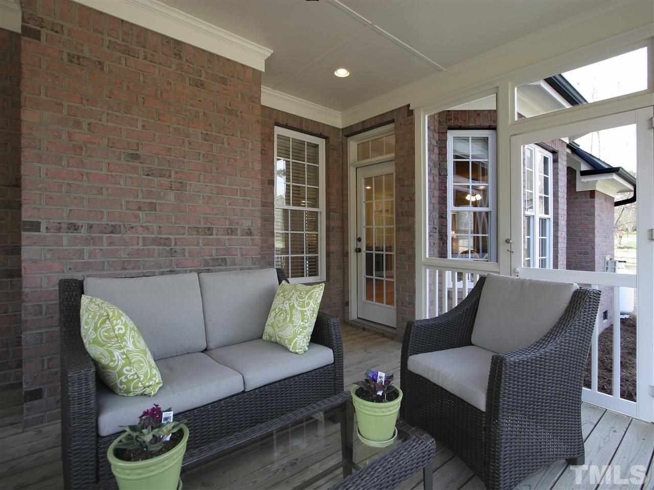 1205 Verde Farm Road Raleigh, NC 27603 - Photo 24 of 25 This view of the screened porch shows the access from the breakfast room.