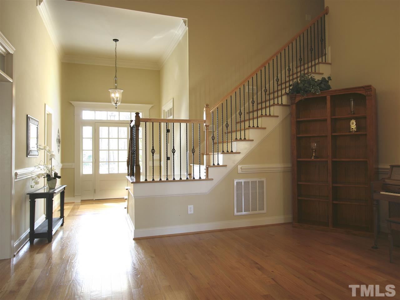 1205 Verde Farm Road Raleigh, NC 27603 - Photo 8 of 25 View from living room toward foyer. The builder's attention to detail is evident throughout the house.