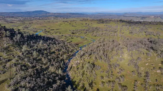 a view of a lake with a mountain