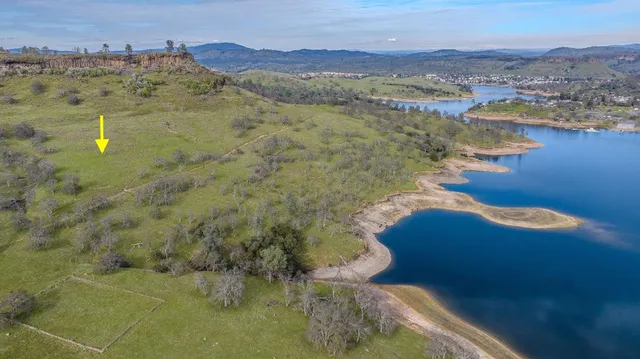 a view of lake with mountain