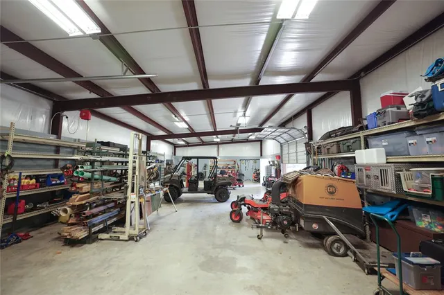 a view of a swimming pool and trees