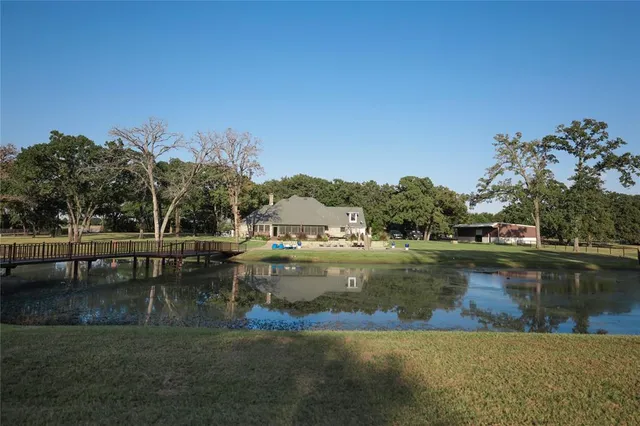 an aerial view of a residential houses