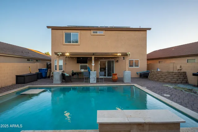 a view of a house with patio