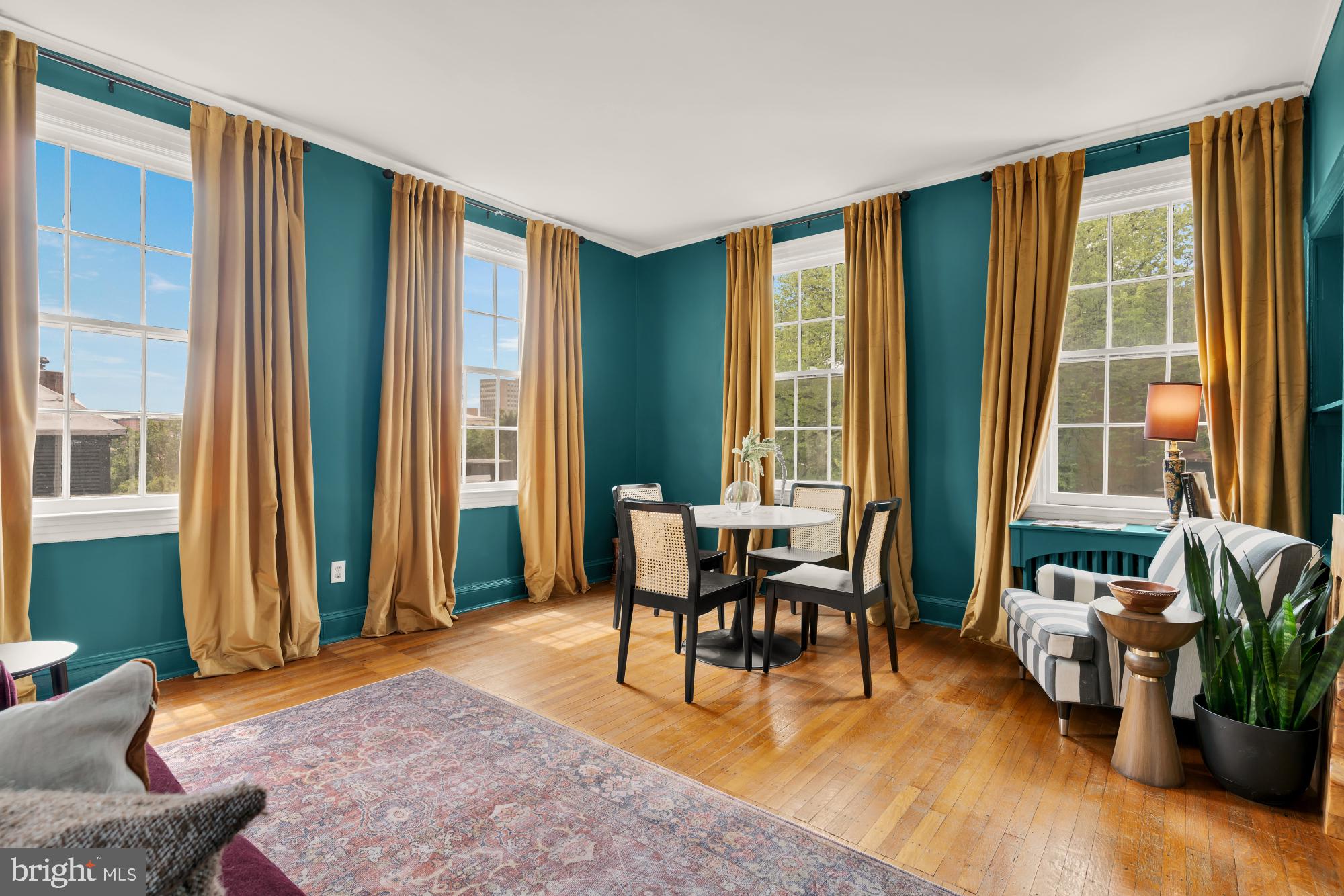 159 West Lanvale Street, Unit 5 Baltimore, MD 21201 - Photo 11 of 34 a living room with furniture and large windows