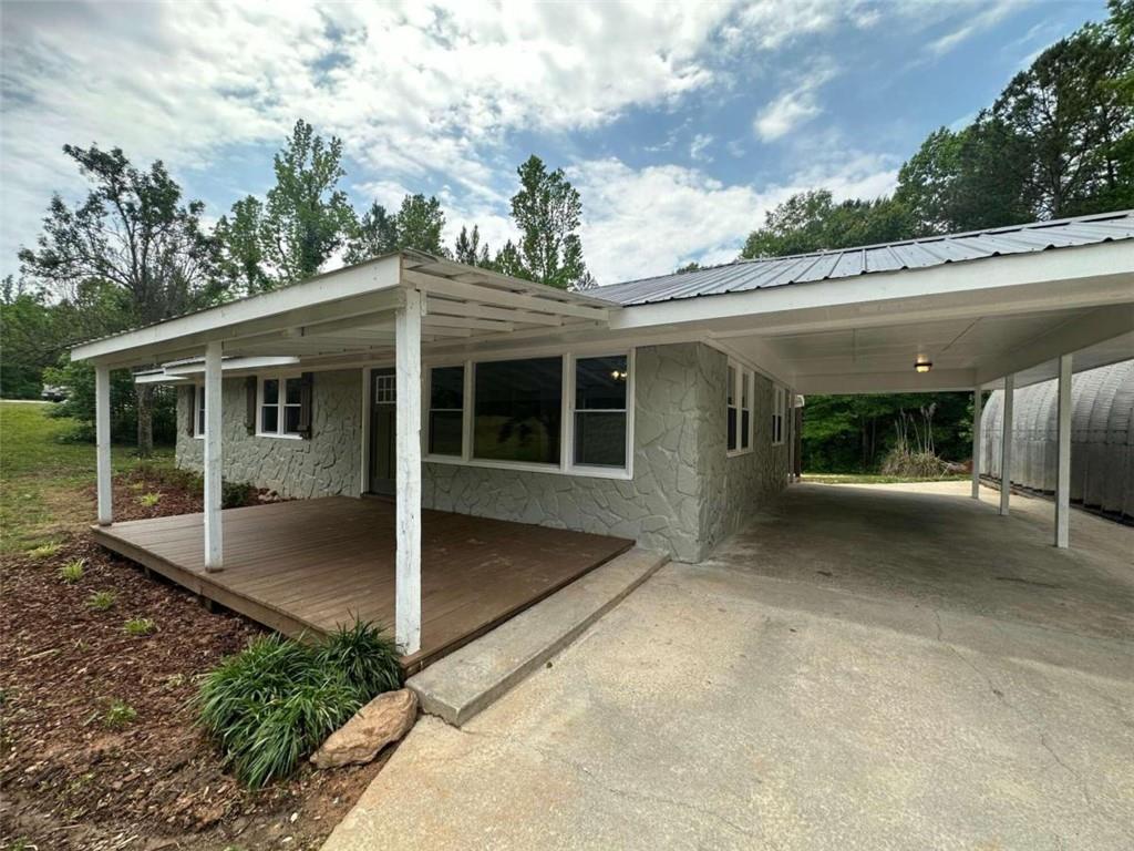 a view of a house with a porch