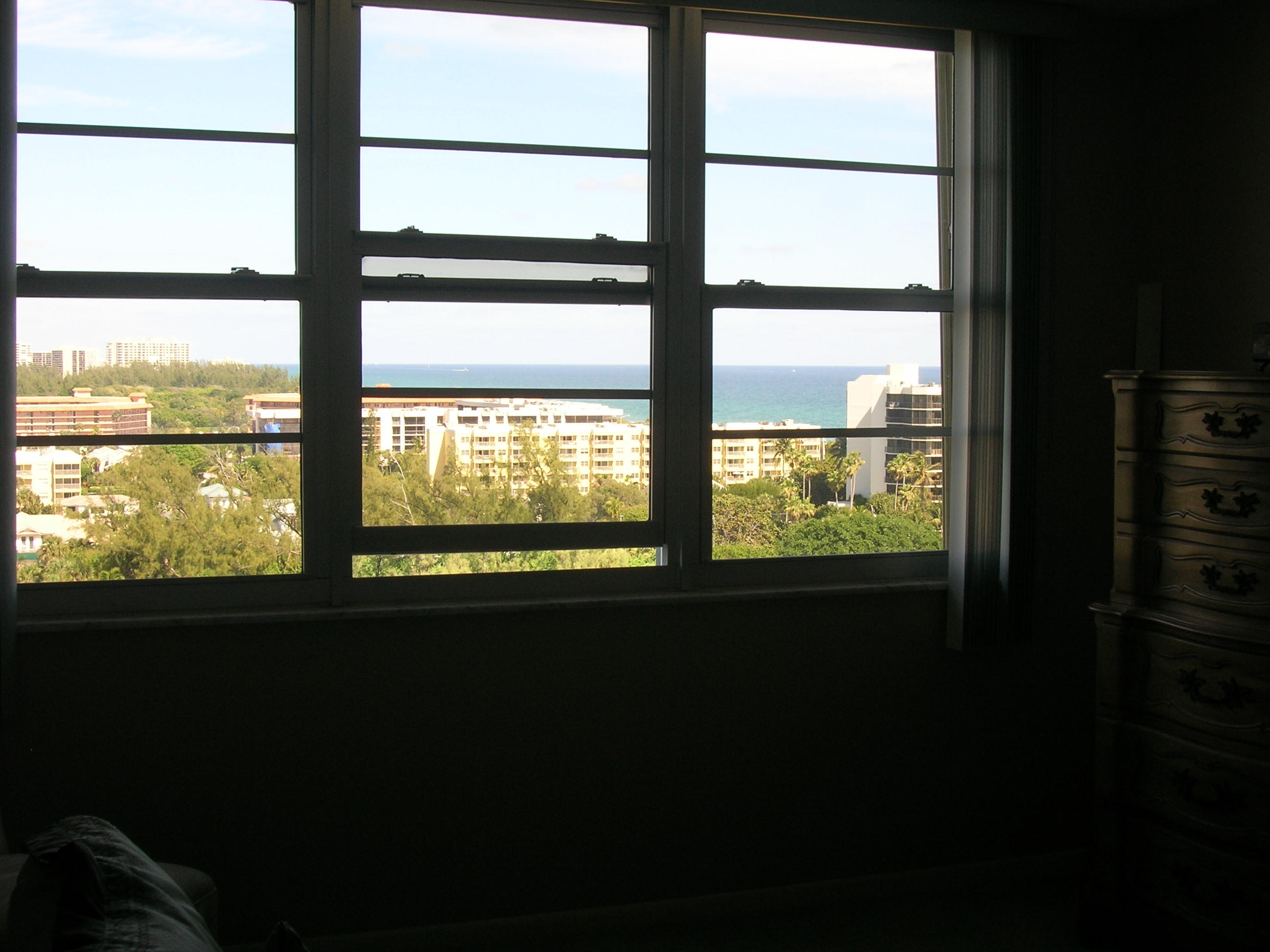 2121 North Ocean Boulevard, Unit 1402W Boca Raton, FL 33431 - Photo 19 of 44 VIEW FROM MASTER BEDROOM