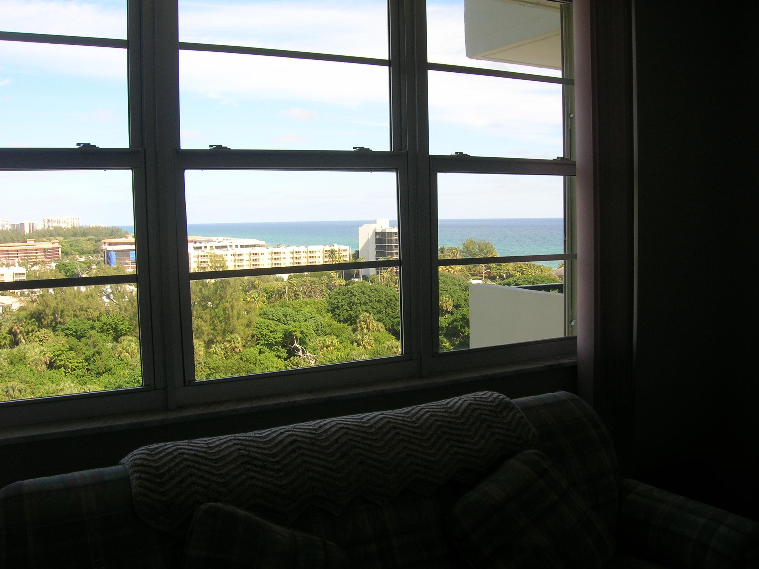 2121 North Ocean Boulevard, Unit 1402W Boca Raton, FL 33431 - Photo 24 of 44 VIEW FROM GUEST BEDROOM