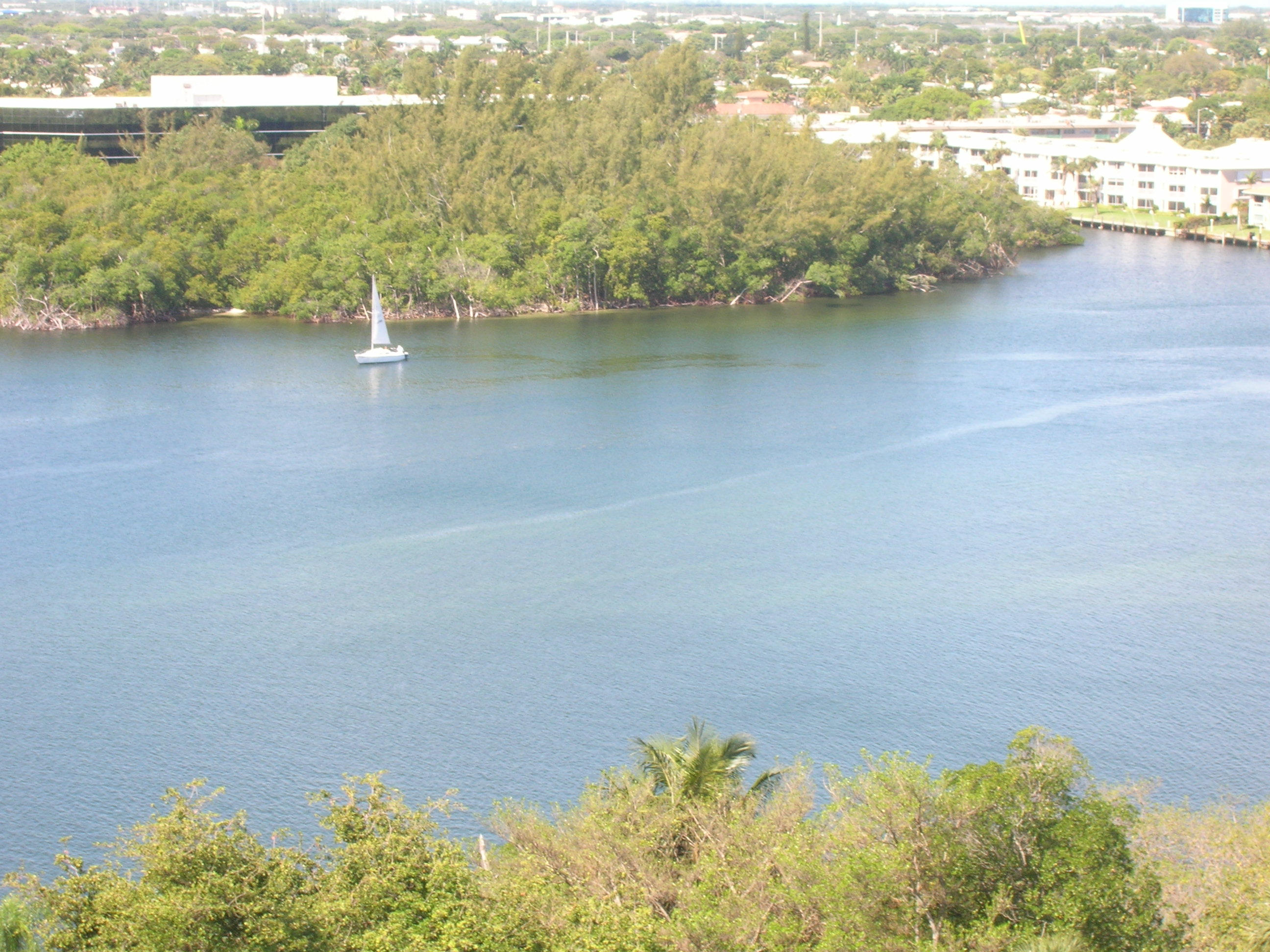 2121 North Ocean Boulevard, Unit 1402W Boca Raton, FL 33431 - Photo 3 of 44 WEST VIEW FROM BALCONY