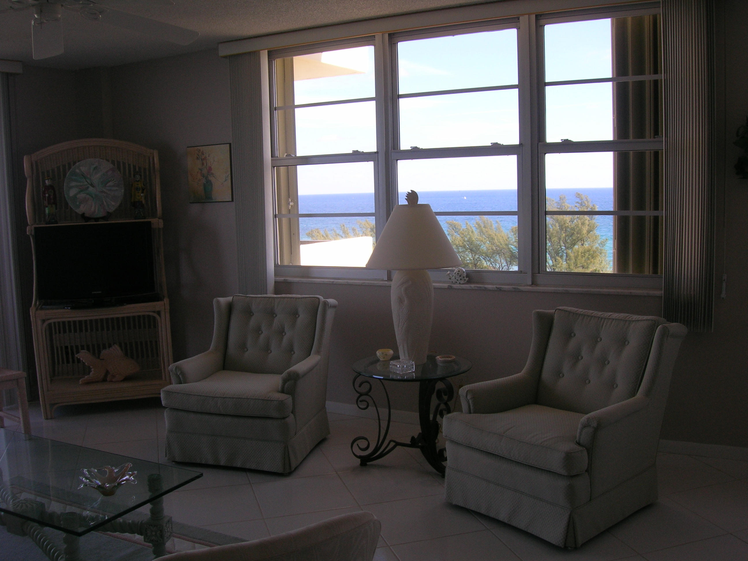 2121 North Ocean Boulevard, Unit 1402W Boca Raton, FL 33431 - Photo 10 of 44 LIVING AREA VIEW
