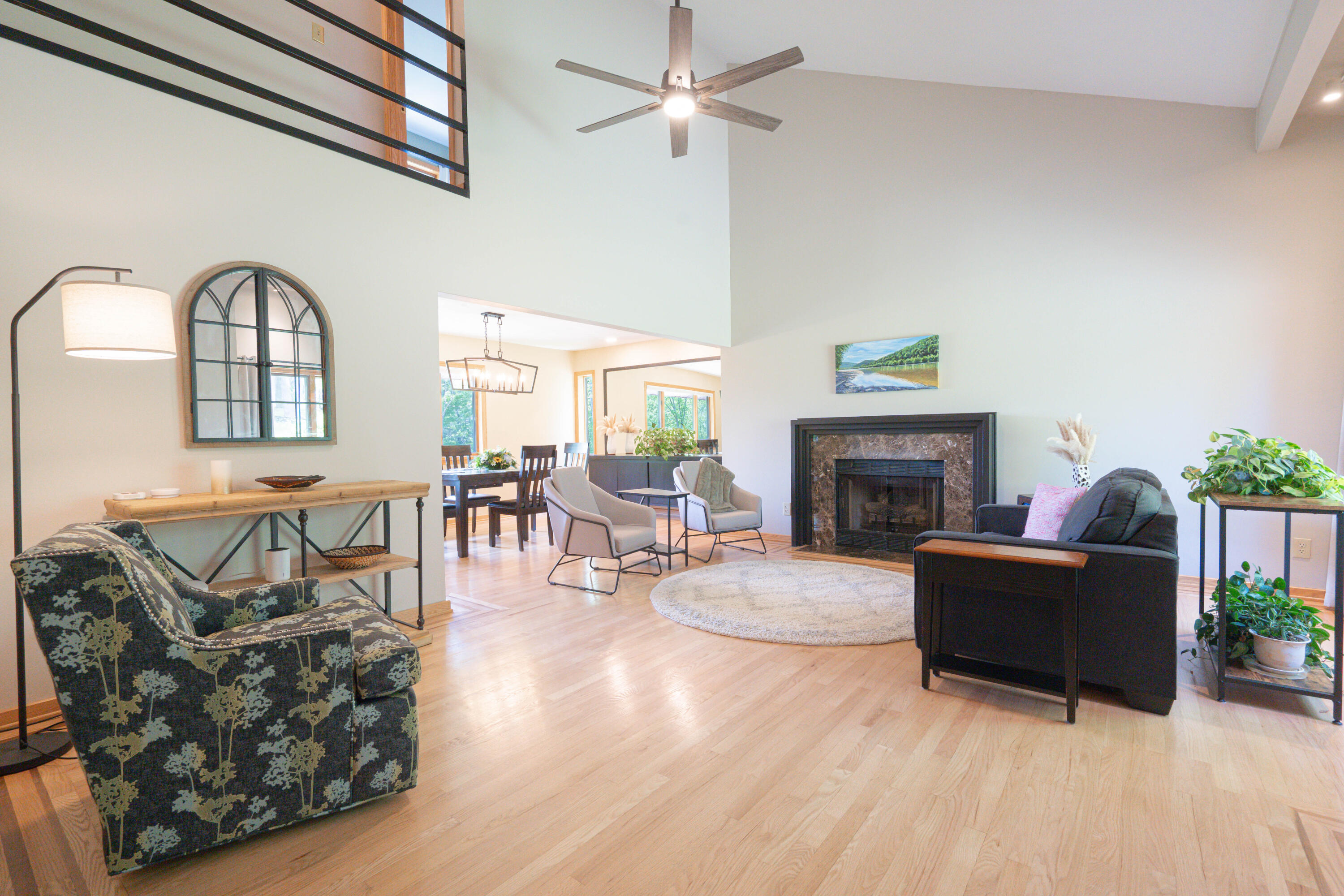 507 Shadowbrook Drive Tunkhannock, PA 18657 - Photo 13 of 57 a living room with furniture and a fireplace