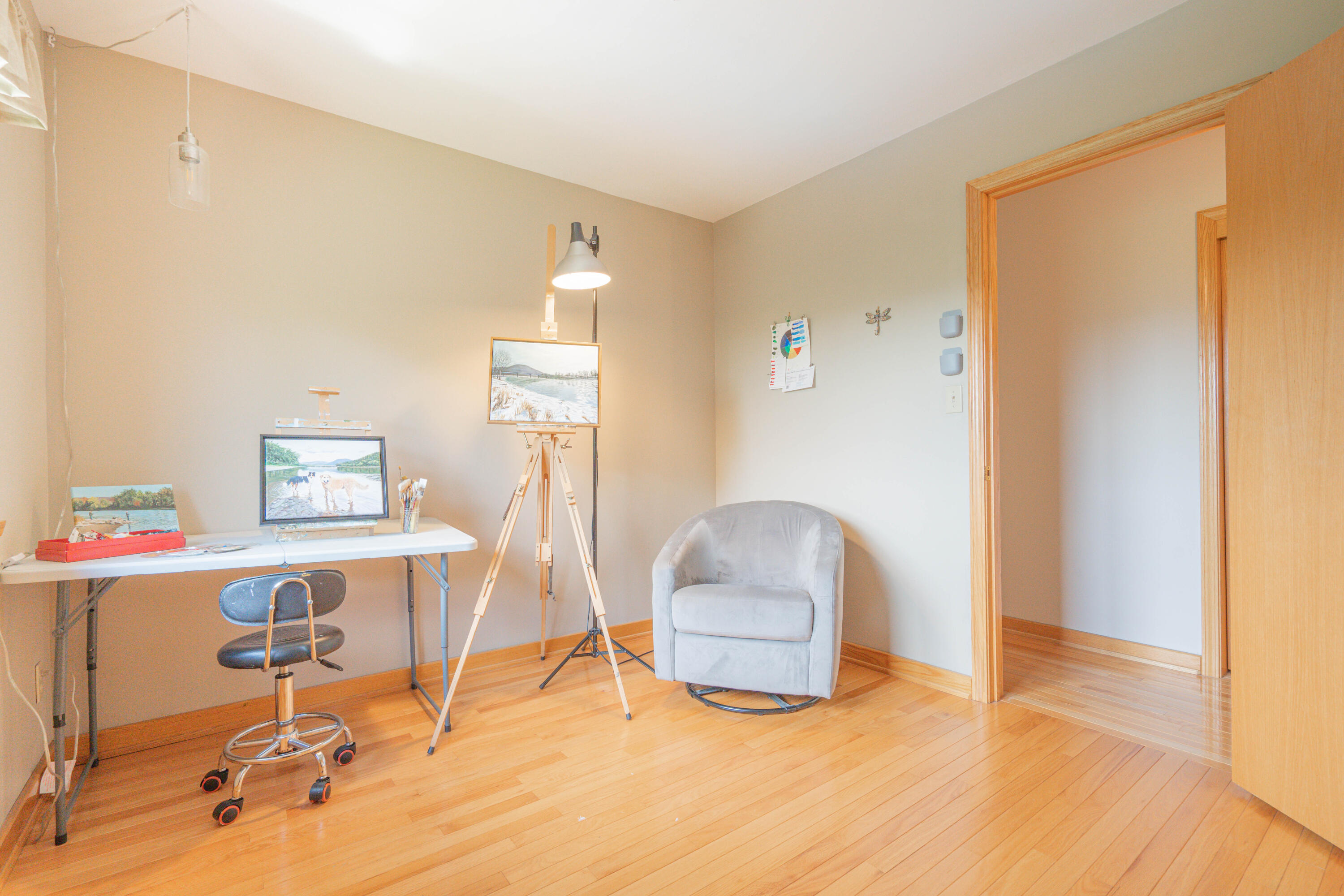 507 Shadowbrook Drive Tunkhannock, PA 18657 - Photo 34 of 57 a workspace with furniture and a wooden floor