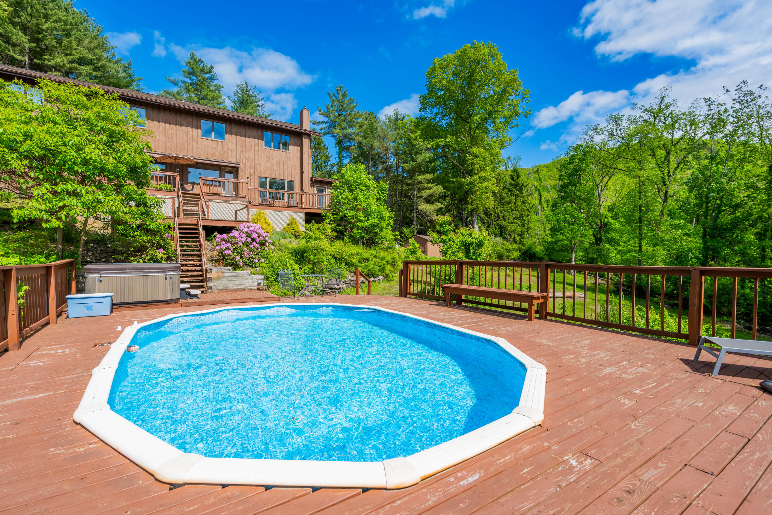 507 Shadowbrook Drive Tunkhannock, PA 18657 - Photo 8 of 57 a view of a swimming pool with a patio
