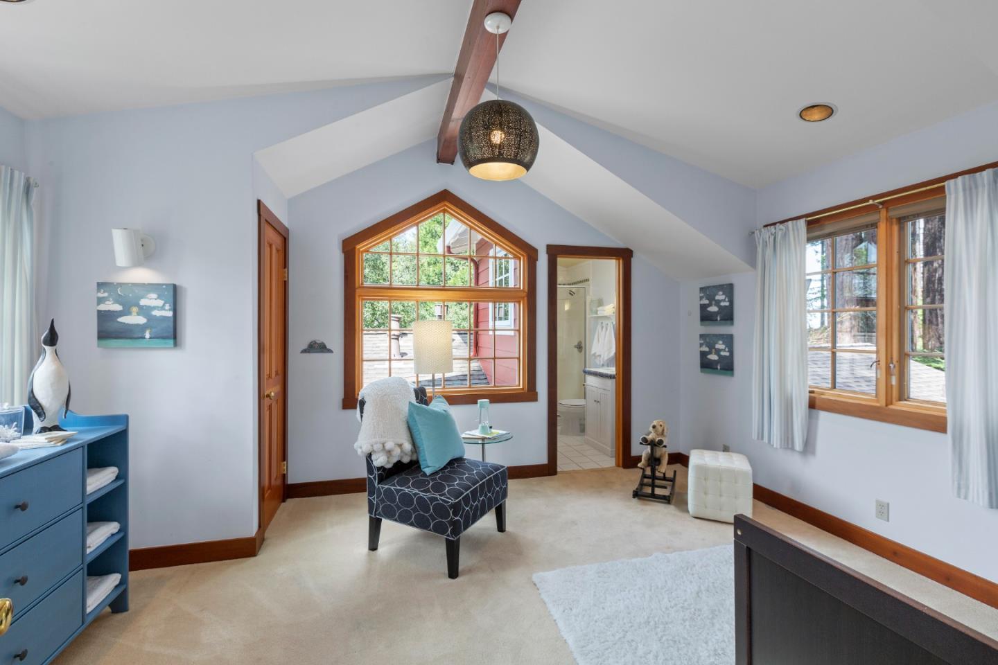 36 Skyline Drive Woodside, CA 94062 - Photo 43 of 67 a living room with furniture and a window