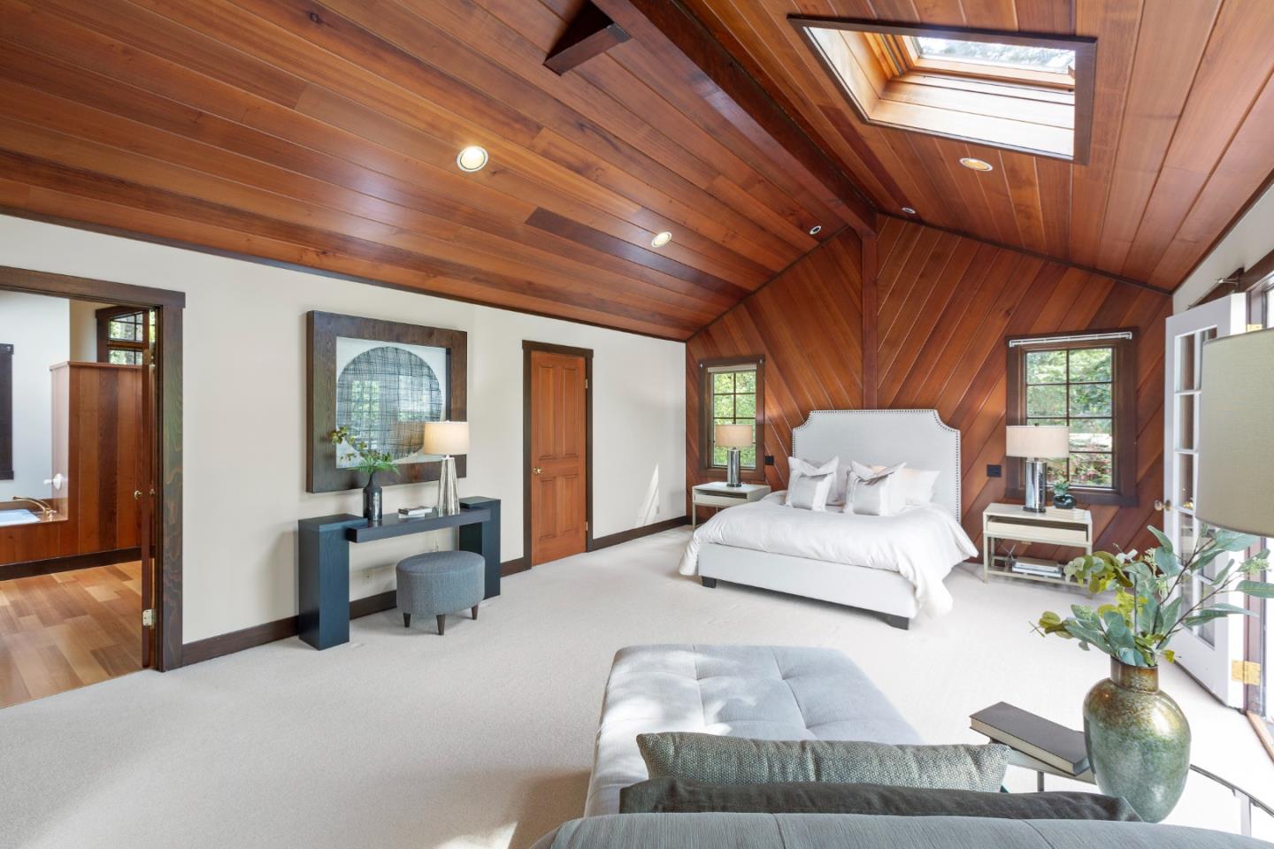 36 Skyline Drive Woodside, CA 94062 - Photo 46 of 67 a living room with furniture and wooden floor