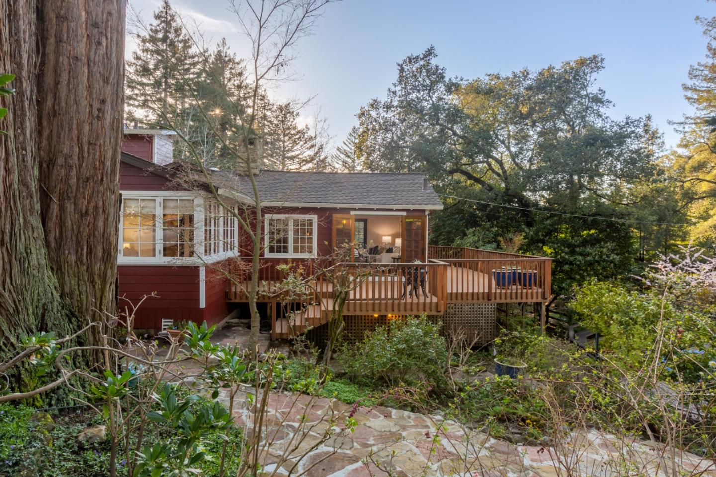 36 Skyline Drive Woodside, CA 94062 - Photo 6 of 67 a house view with a garden space