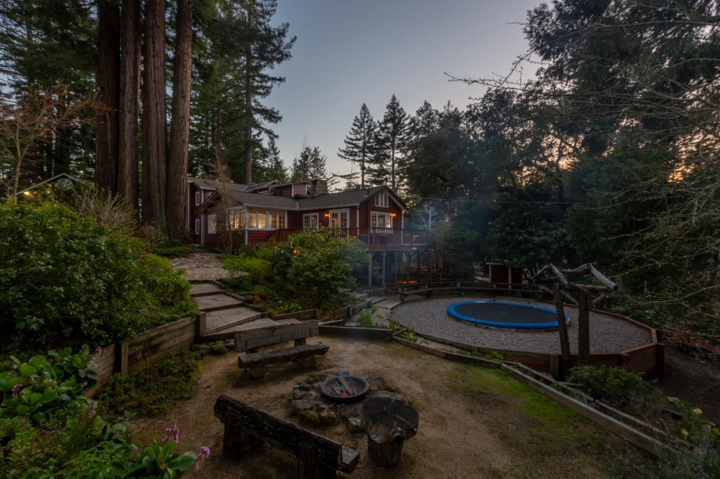 36 Skyline Drive Woodside, CA 94062 - Photo 64 of 67 a backyard of a house with lots of green space