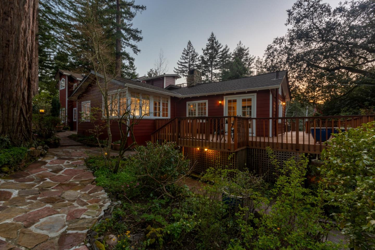 36 Skyline Drive Woodside, CA 94062 - Photo 65 of 67 a front view of house with yard and green space