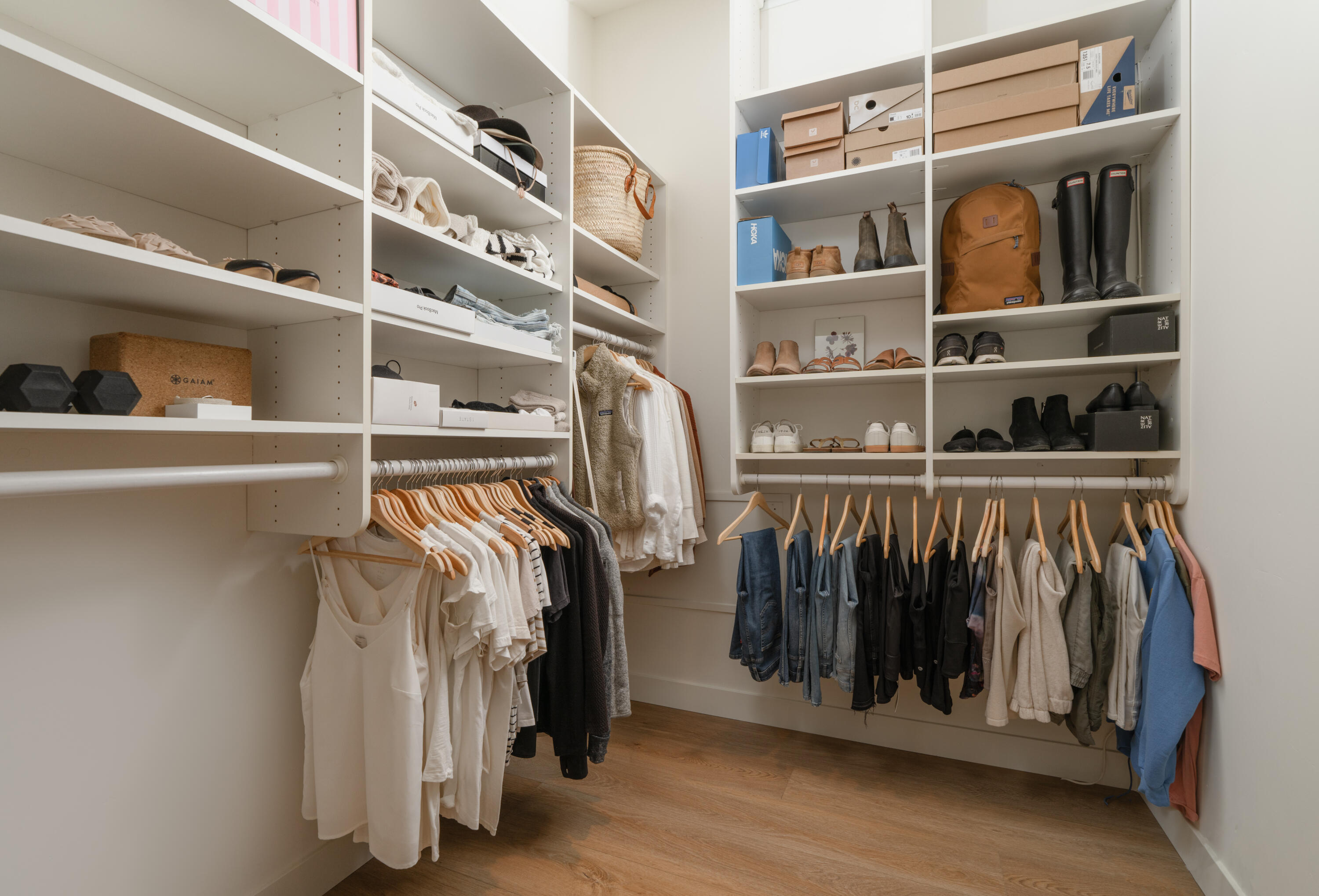 1011 Rinconada Road, Unit G Santa Barbara, CA 93101 - Photo 16 of 31 a view of walk in closet with clothes and shoes