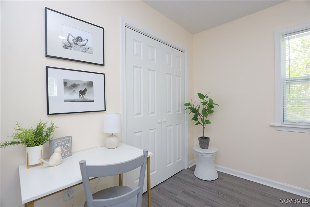13077 Oral Oaks Road Victoria, VA 23974 - Photo 26 of 34 a view of a workspace with furniture and wooden floor