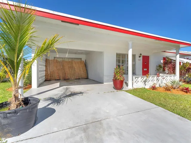 a view of a house with a patio