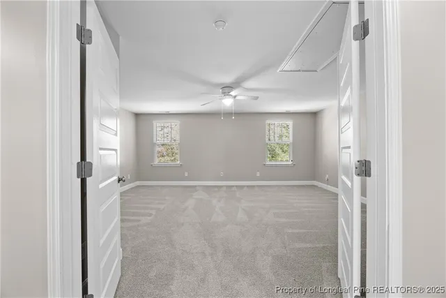 a view of an empty room