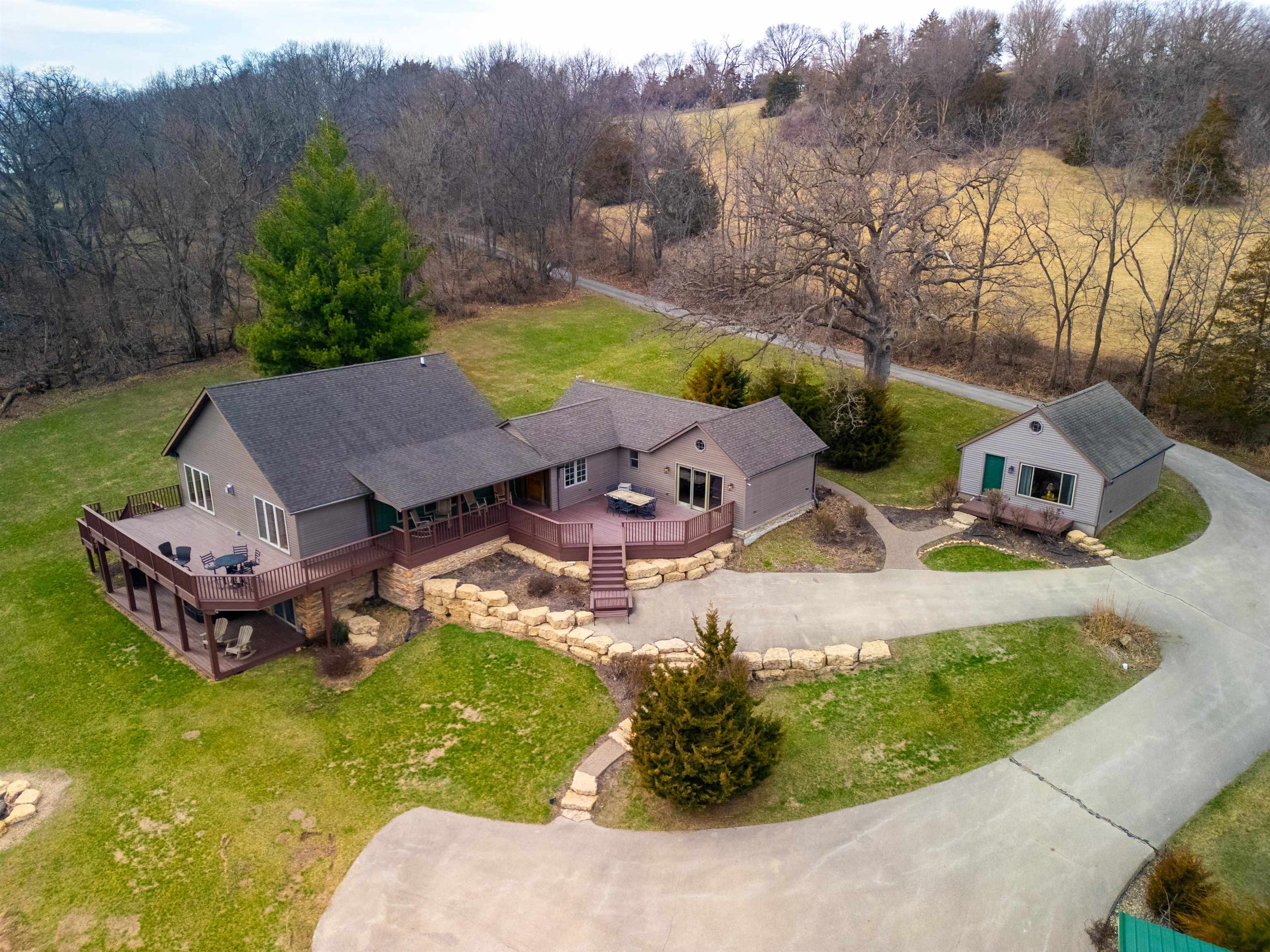 2287 West Hanover Road Hanover, IL 61041 - Photo 2 of 65 a view of a house with pool and a yard