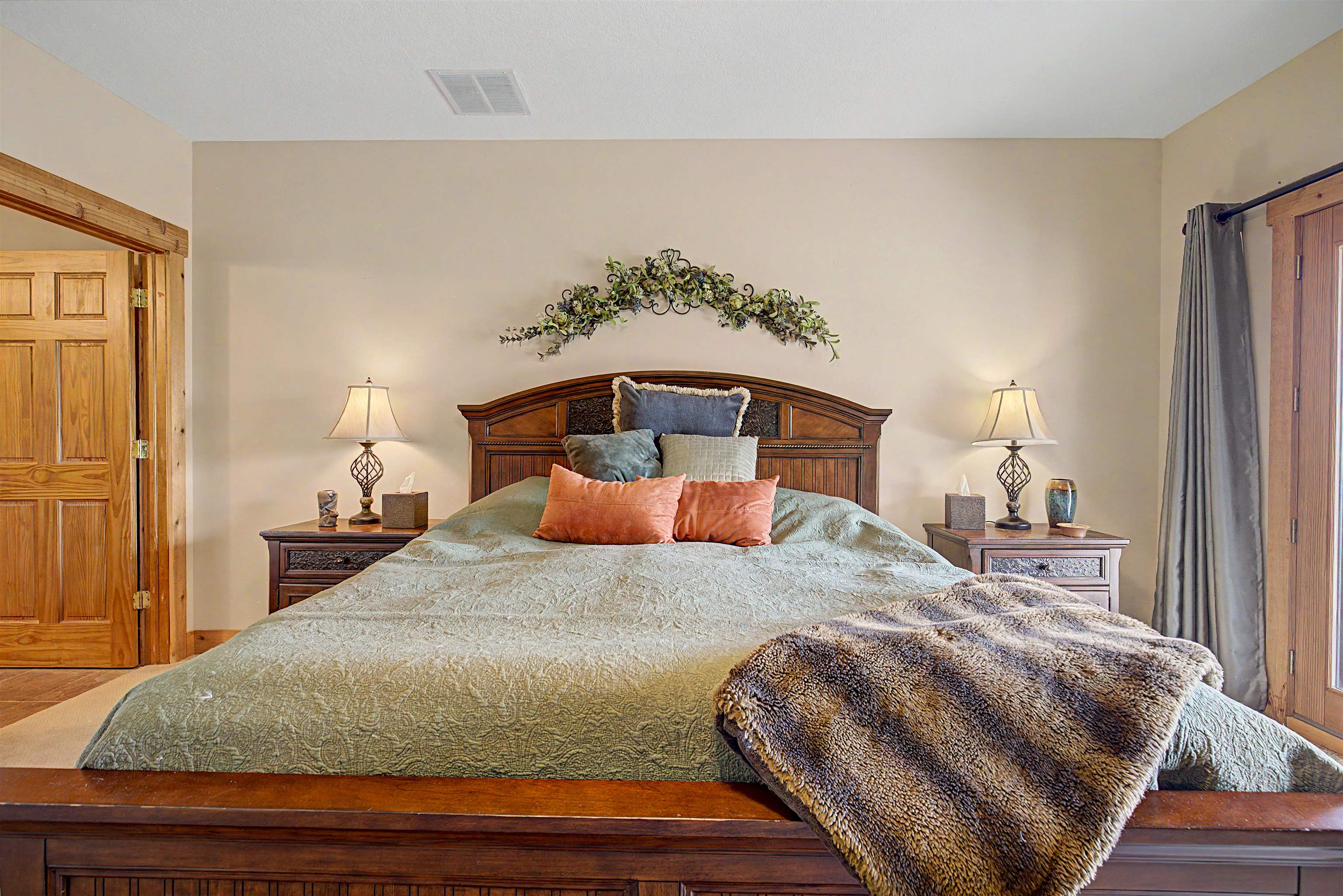 2287 West Hanover Road Hanover, IL 61041 - Photo 23 of 65 a bedroom with a bed and a lamp