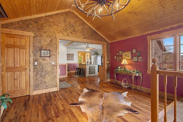 a very nice looking room with a large window