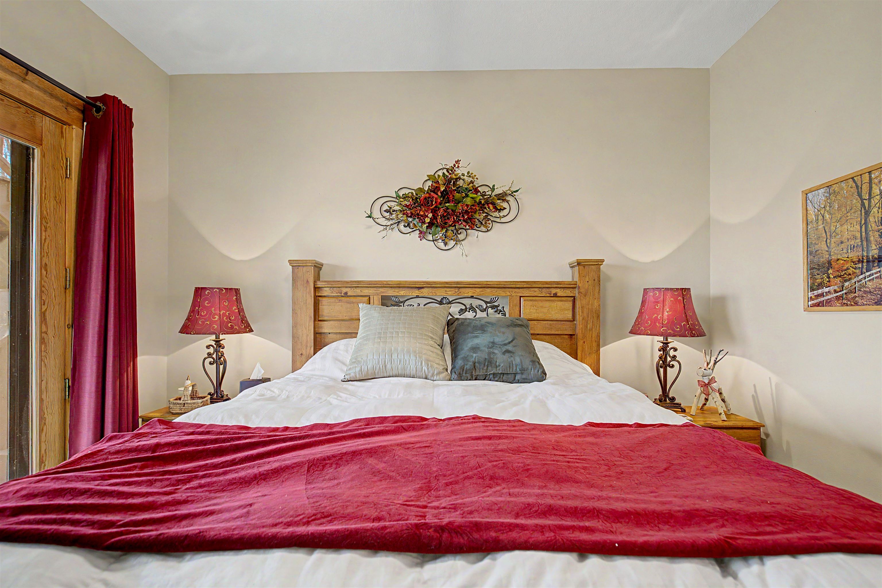 2287 West Hanover Road Hanover, IL 61041 - Photo 37 of 65 a bedroom with a bed and a lamp