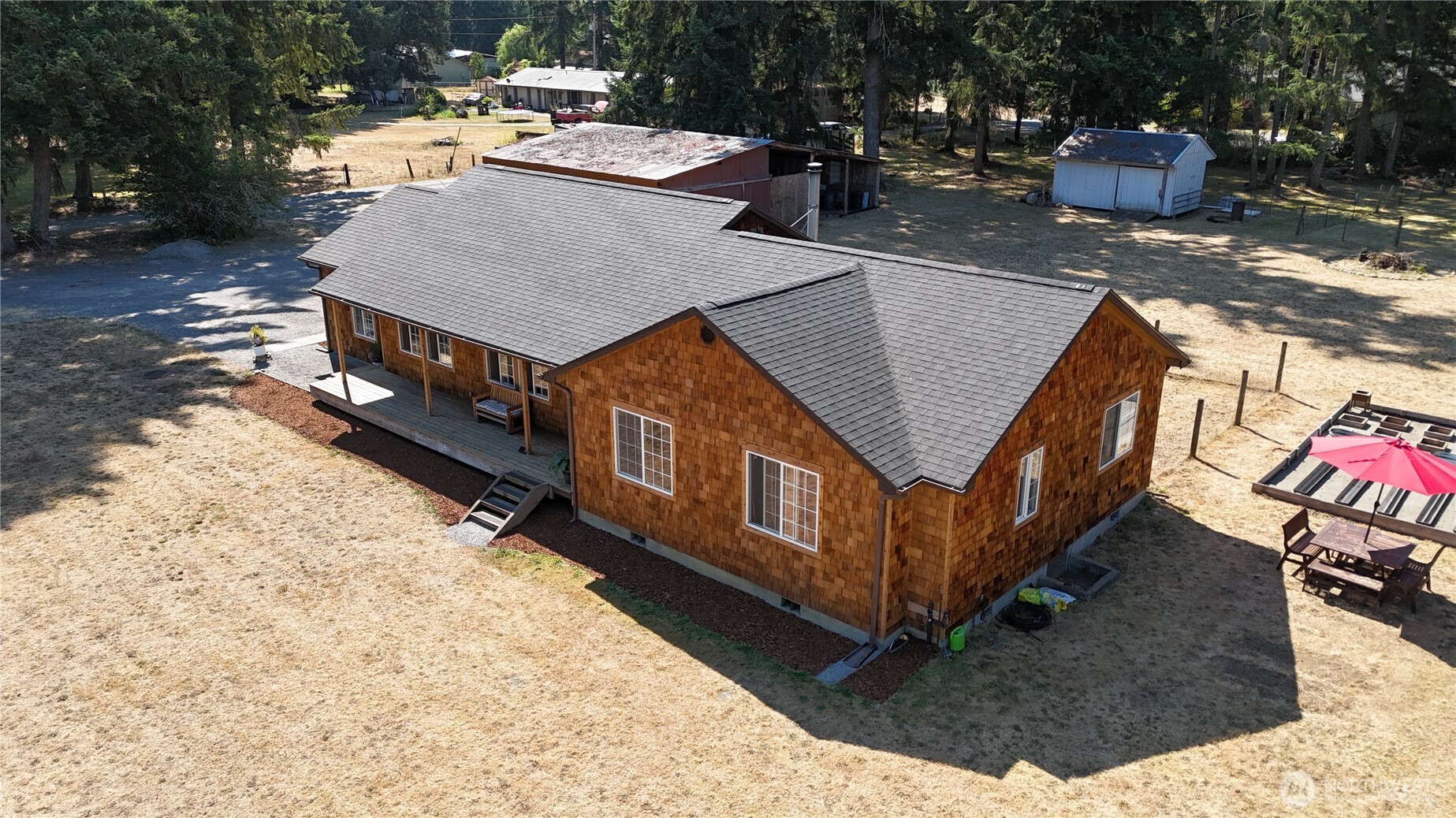 35812 Allen Road South Roy, WA 98580 - Photo 25 of 39 a view of a terrace with sitting area