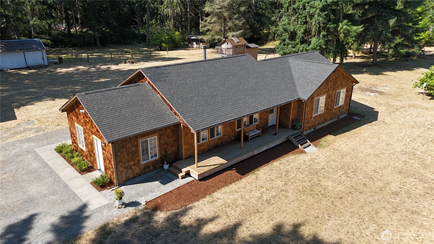 35812 Allen Road South Roy, WA 98580 - Photo 31 of 39 a view of a house with a snow