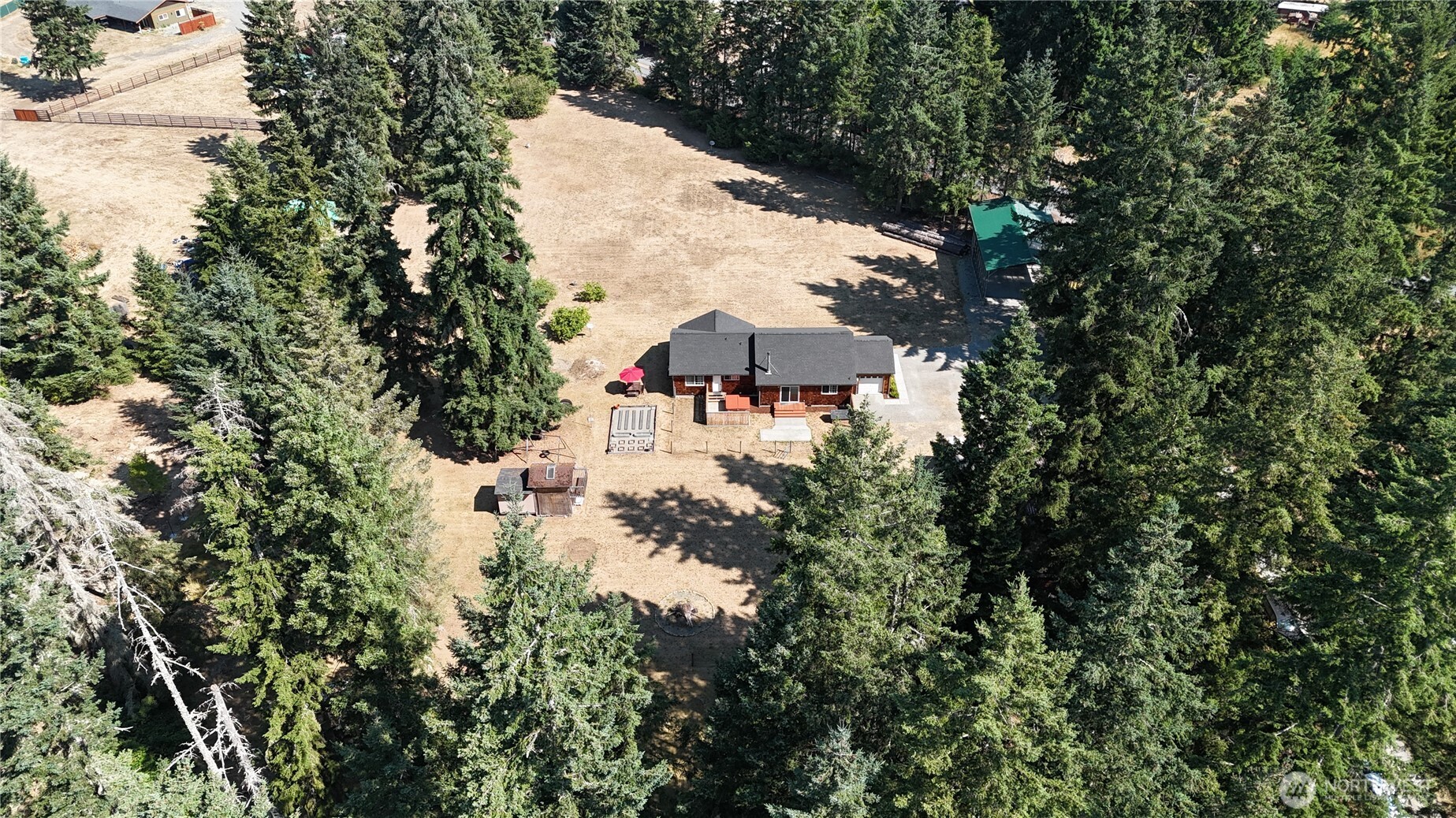 35812 Allen Road South Roy, WA 98580 - Photo 35 of 39 a view of a house with a yard