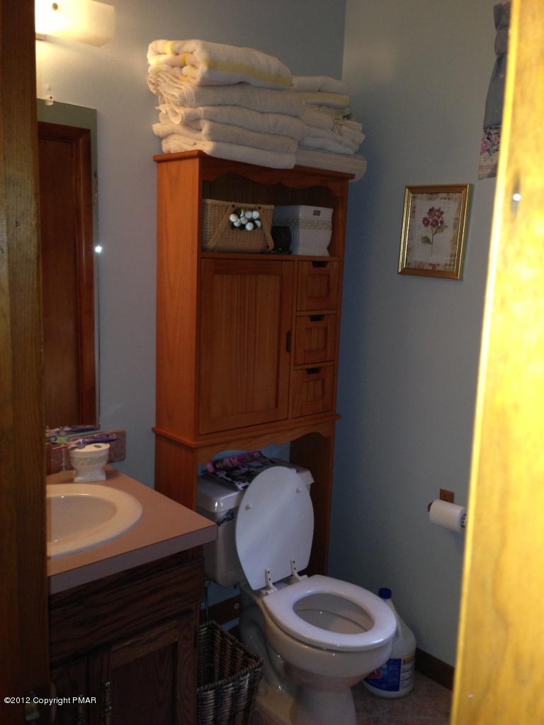 1237 Salisbury Road Bushkill, PA 18324 - Photo 3 of 11 a bathroom with a sink and a toilet