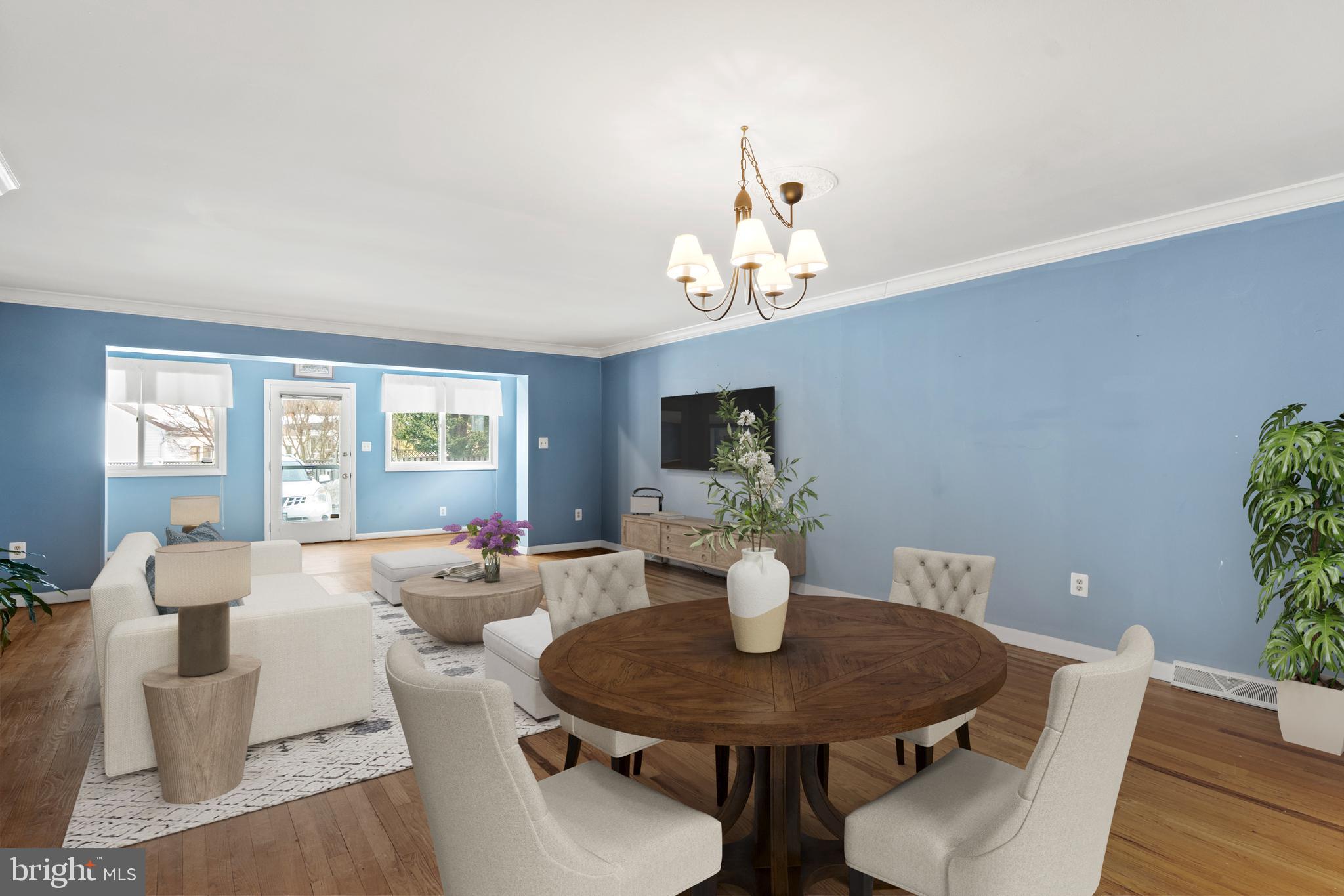 1204 Cedar Park Road, Unit 6 Annapolis, MD 21401 - Photo 14 of 51 a view of a dining room with furniture window and wooden floor