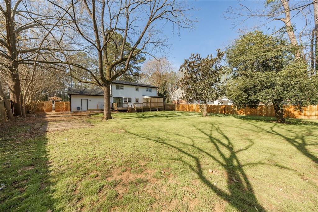 2328 Carnes Road Jonesboro, GA 30236 - Photo 33 of 36 a view of yard with swimming pool
