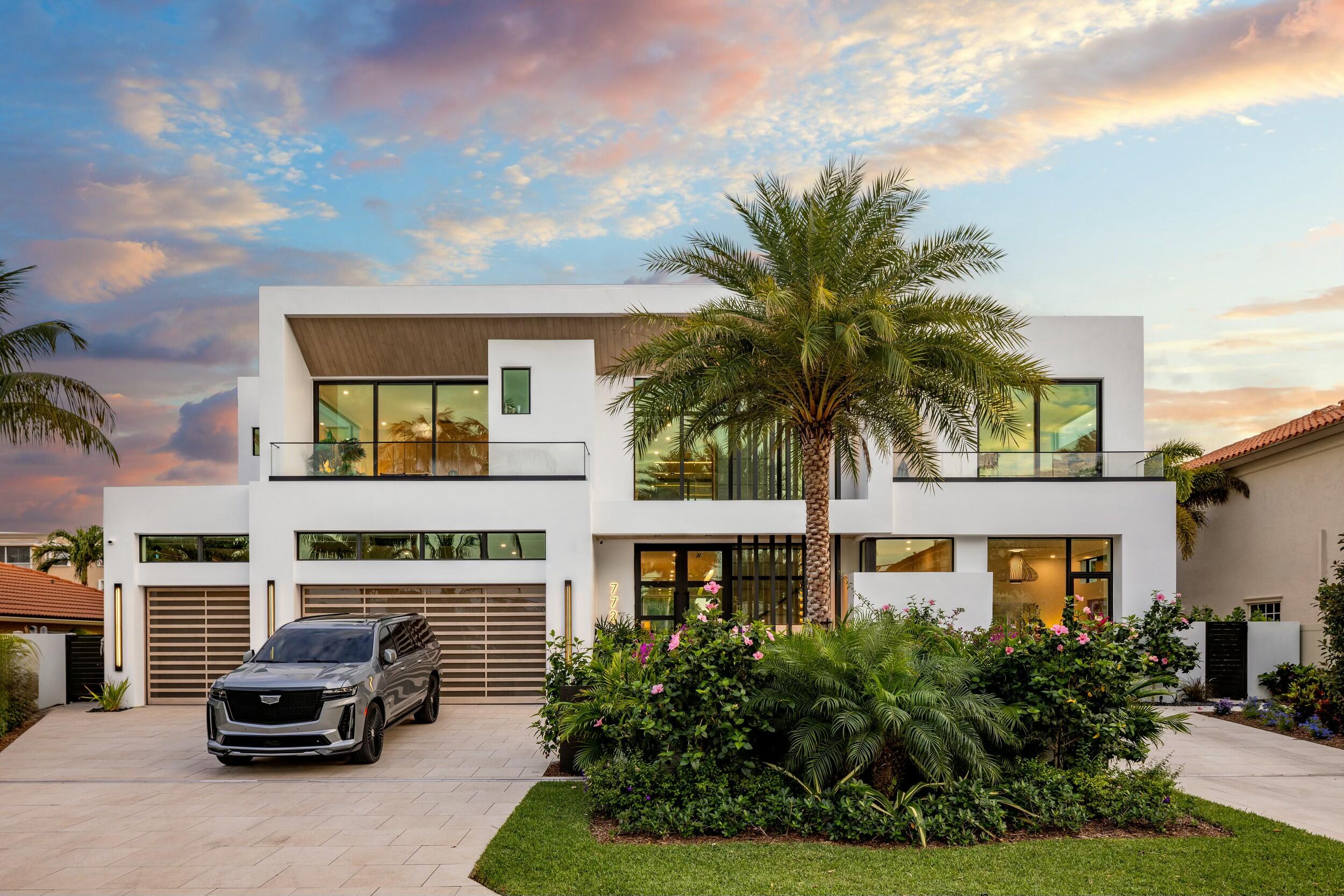 772 Glouchester Street Boca Raton, FL 33487 - Photo 85 of 85 Twilight front aerial