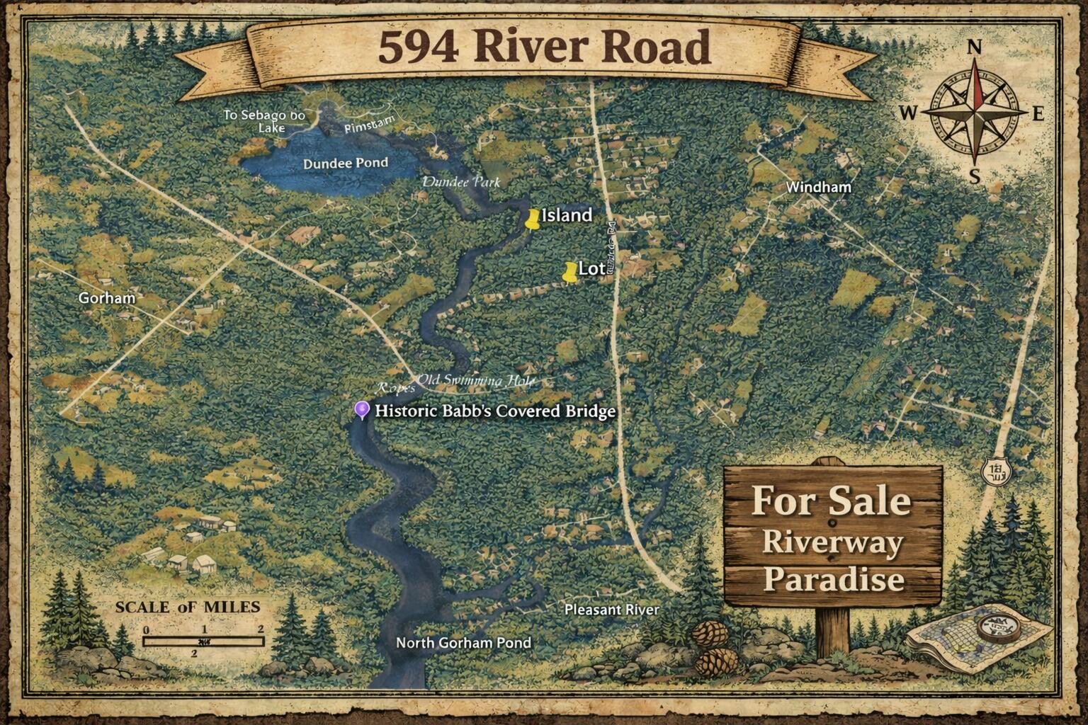 594 River Road Windham, ME 04062 - Photo 2 of 34 trail map 6