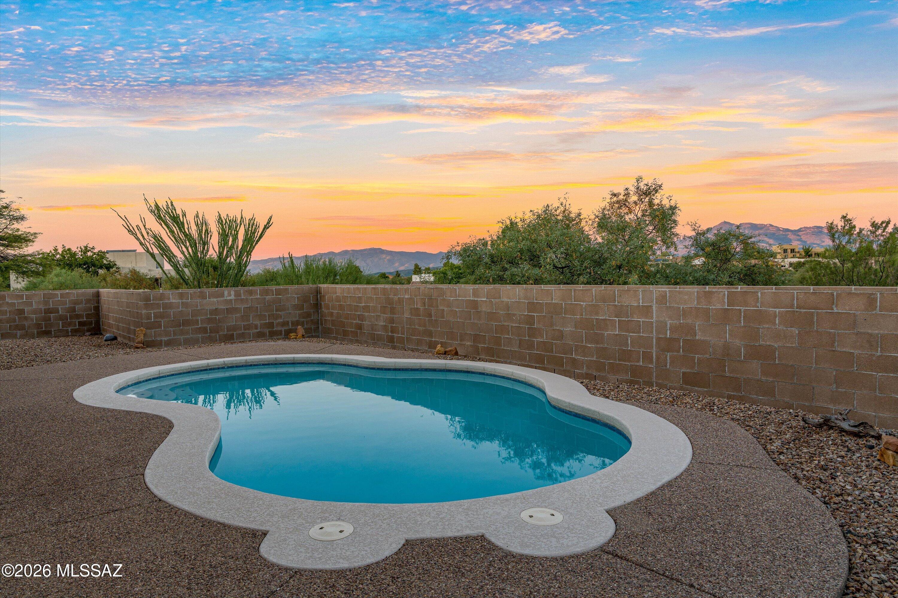 240 Sharon Road Vail, AZ 85641 - Photo 6 of 43 Lovely low maintenance backyard with pool & VIEWS!!!!