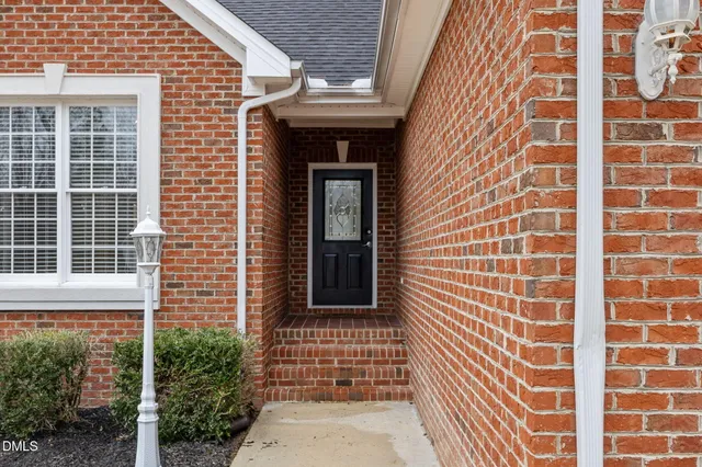 a view of a brick wall