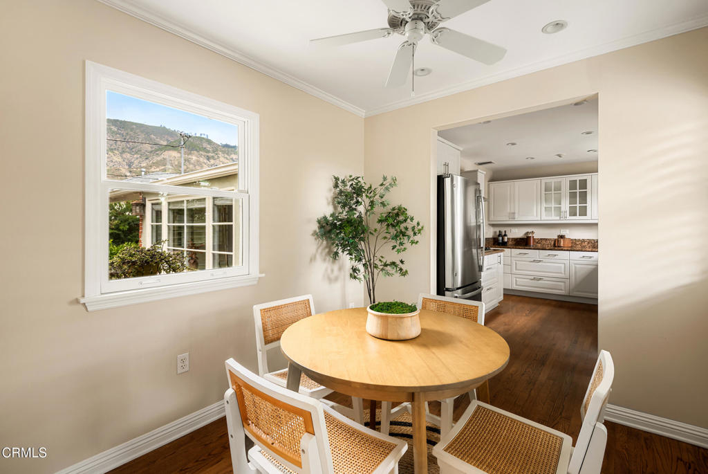 1873 North Harding Avenue Altadena, CA 91001 - Photo 21 of 55 a view of a dining room with furniture and wooden floor